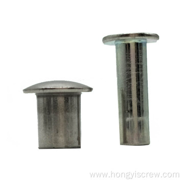 Precision Step Rivet Steel Round/Flat Head Semi Tubular